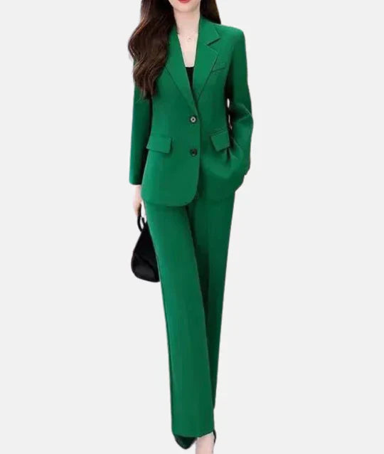 Chic Tailored Blazer and Elegant Pantsuit Set