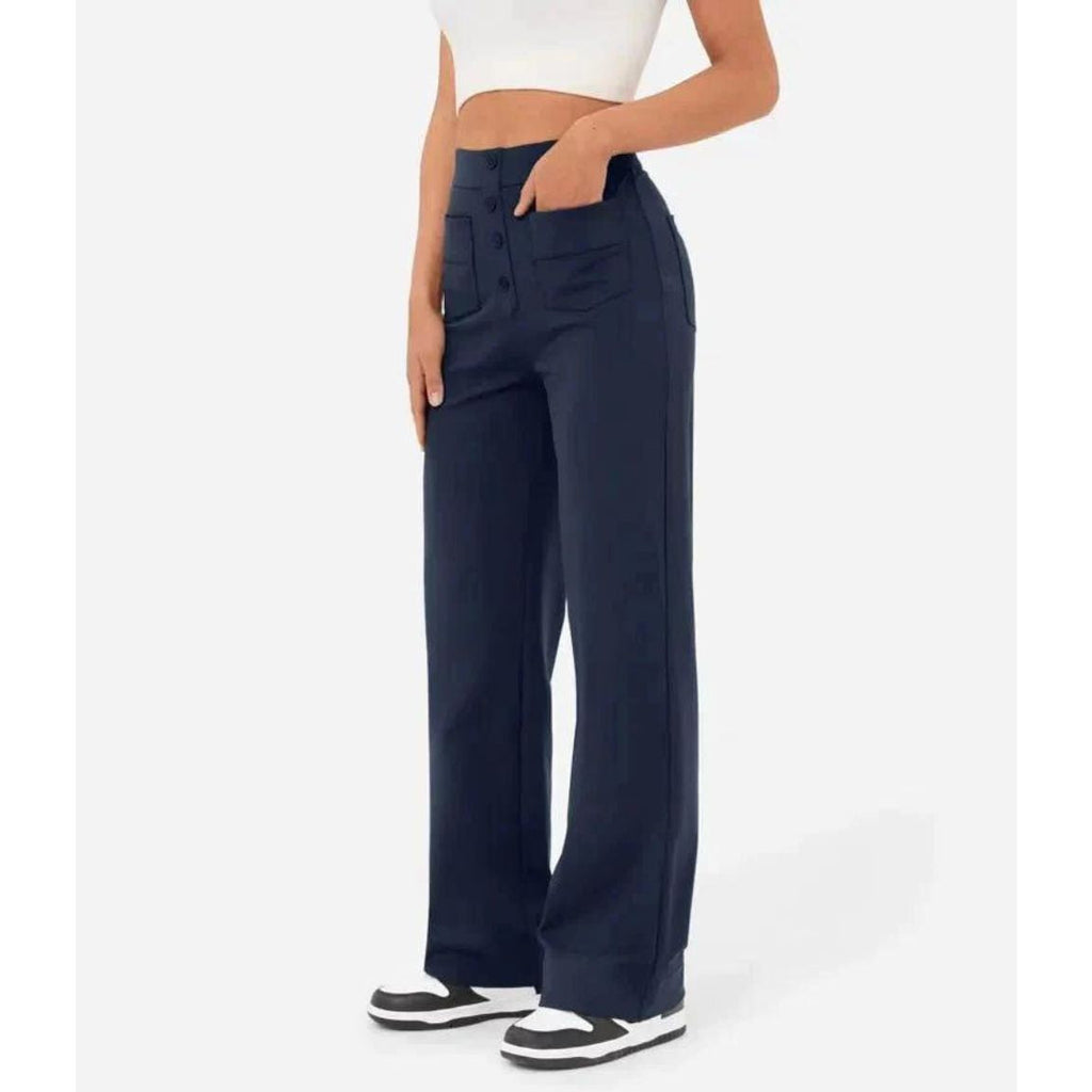 Versatile High-Waisted Stretch Pants