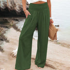 Women's Relaxed Wide-Leg Trousers