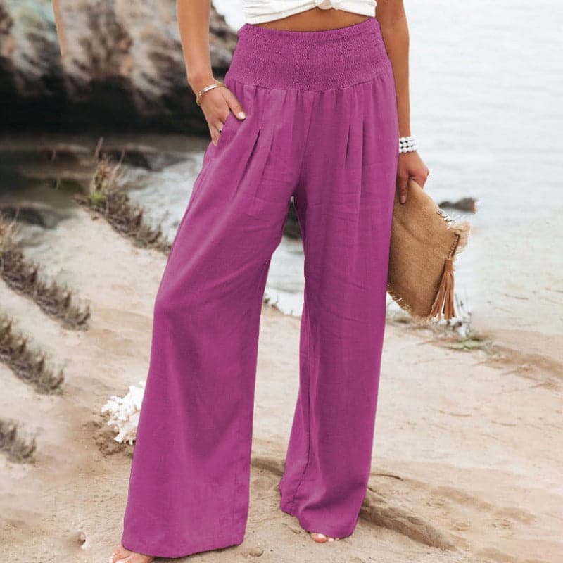 Women's Relaxed Wide-Leg Trousers