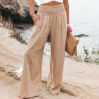 Women's Relaxed Wide-Leg Trousers