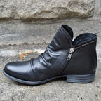 Women's Ankle Boots with Zipper Closure