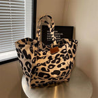 Chic Leopard Print Shoulder Bags
